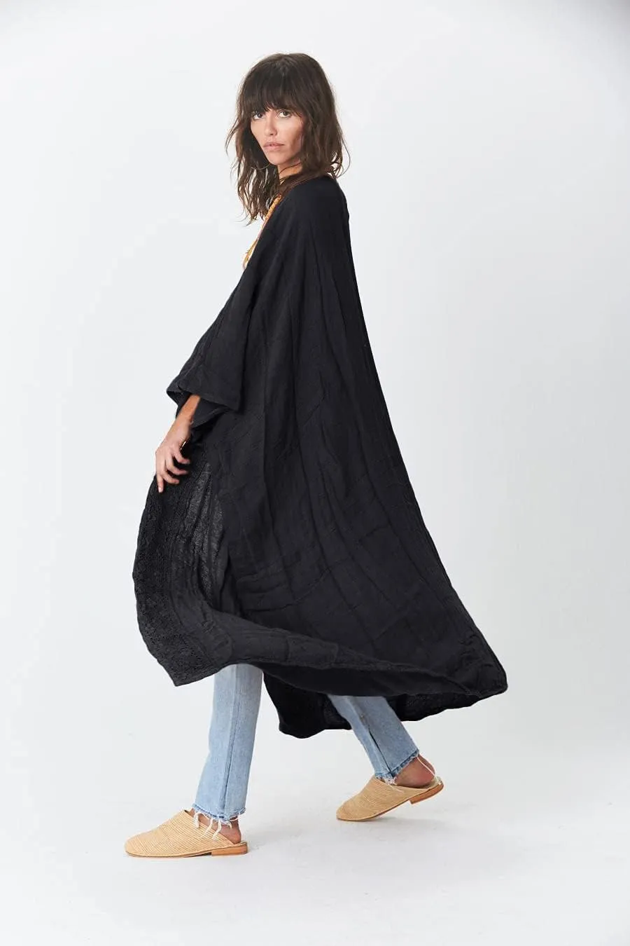 Women's Fashion Geometry Print Cover ups Tunic Kimono Cardigan Shawl
