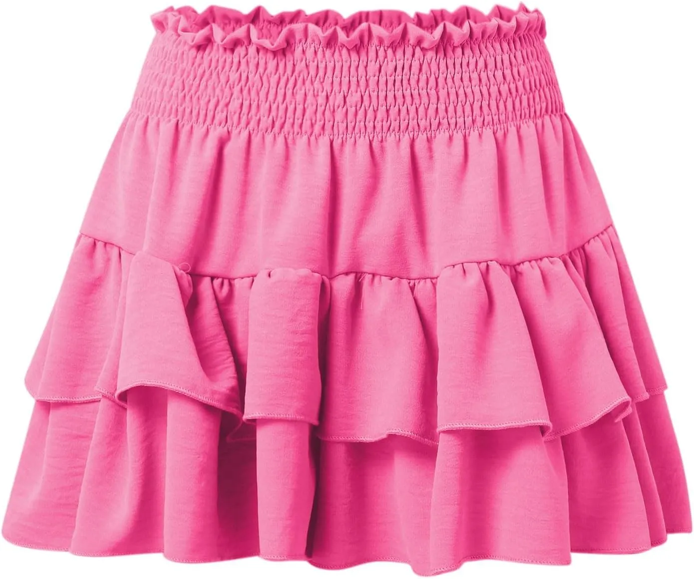 Women's Flowy Skorts Summer Cute Ruffle Layered High Waist Golf Skorts Trendy Tennis Gym Workout Casual Mini Skirts