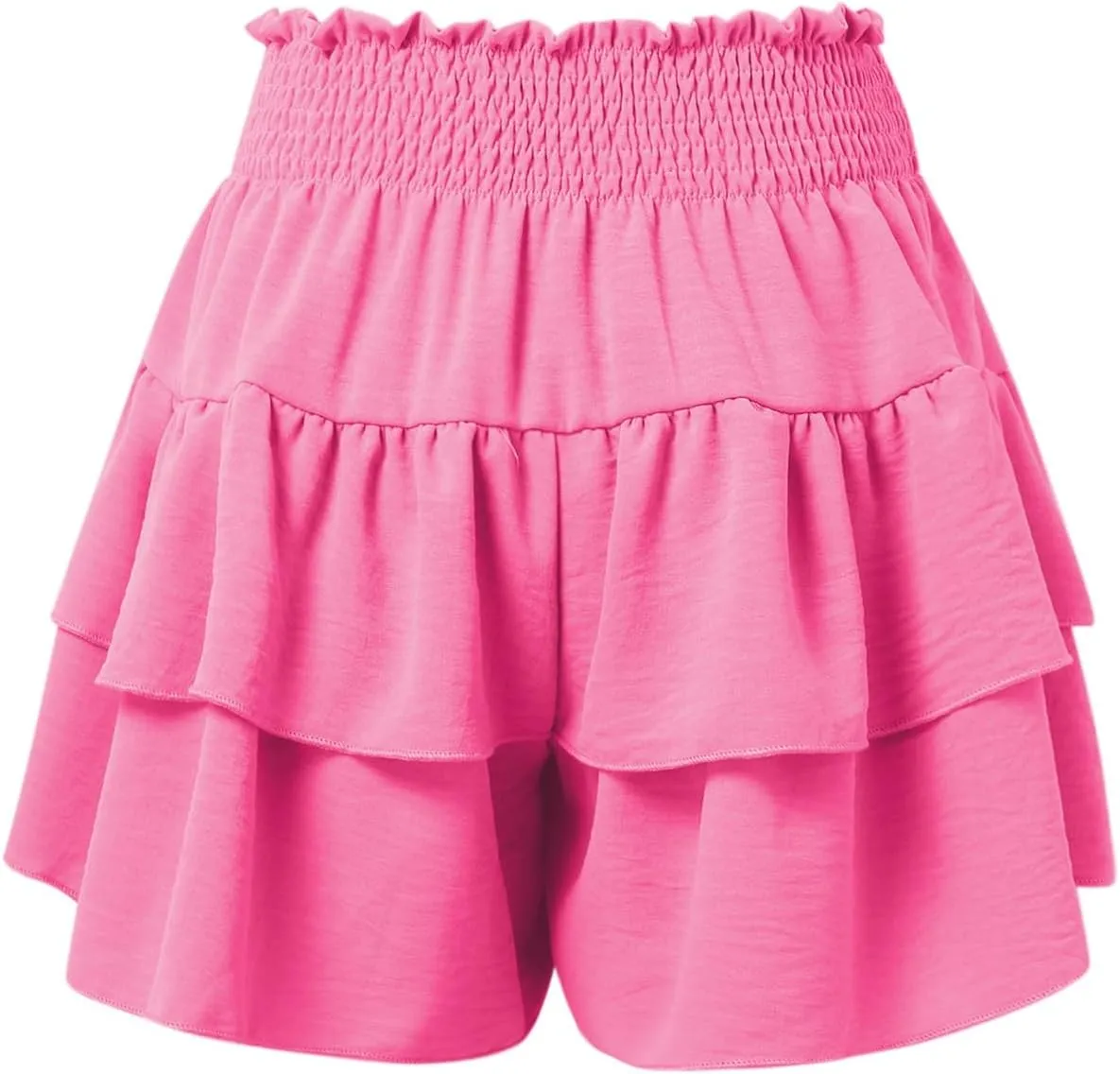 Women's Flowy Skorts Summer Cute Ruffle Layered High Waist Golf Skorts Trendy Tennis Gym Workout Casual Mini Skirts