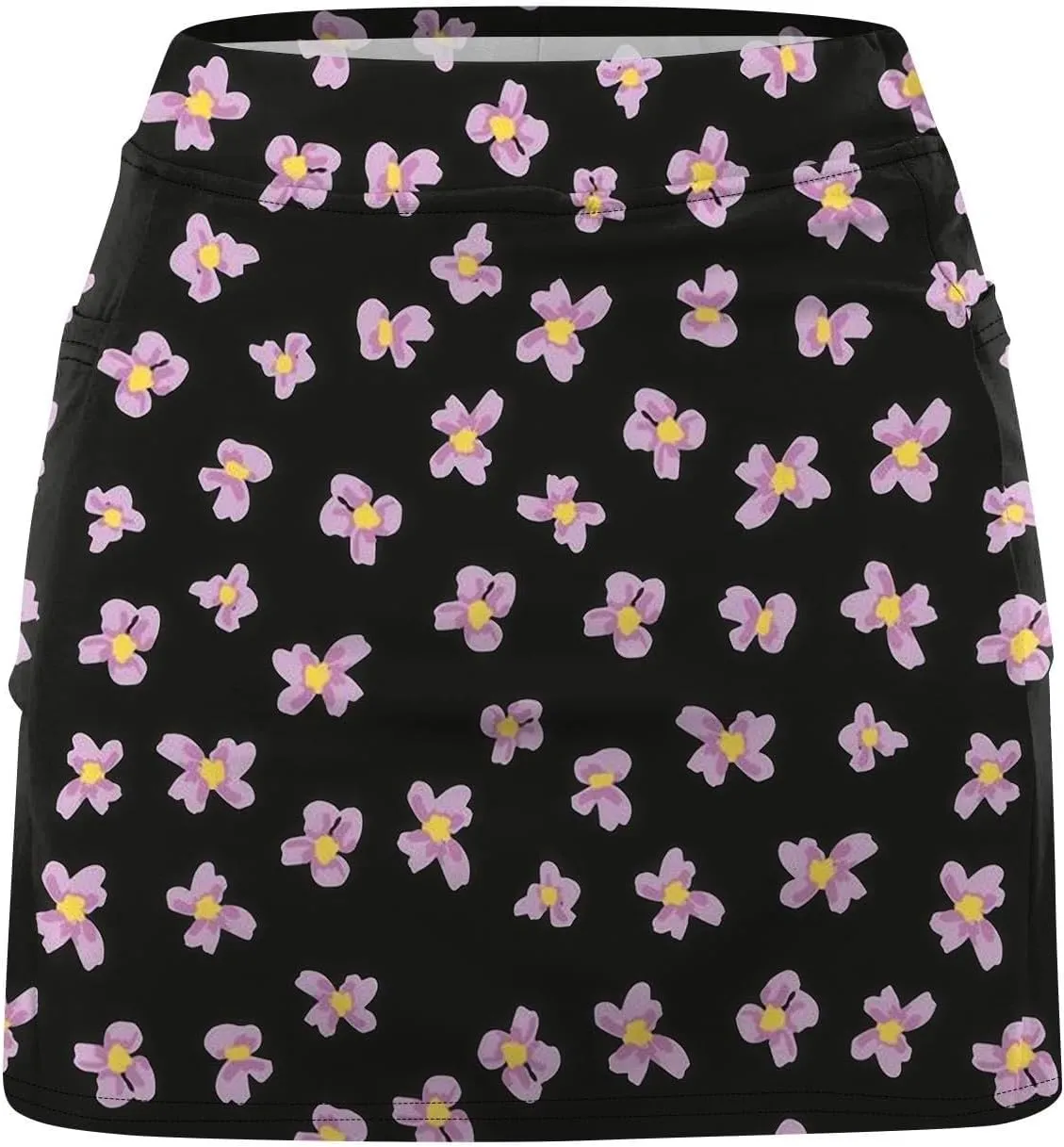 Women's Tennis Golf Skirts Floral Printed High Waist Skorts with Pockets Athletic Sports Running Workout Inner Shorts
