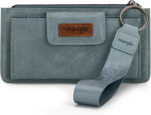 X Wrangler Wristlet Wallet Large Clutch Women's Wallets Rfid Card Cases & Money Organizers with Coin Purse and Smooth Zipper